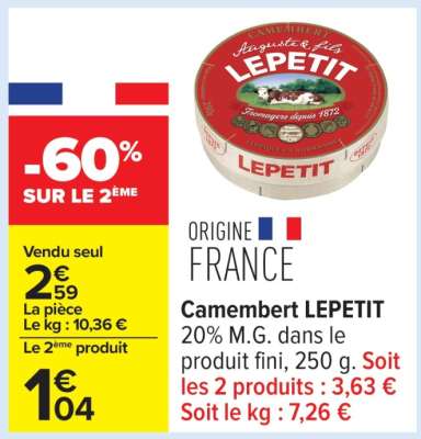 Camembert Lepetit