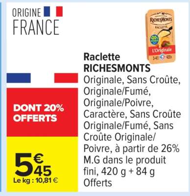 Raclette Richesmonts