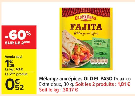 MÉLANGE AUX ÉPICES “OLD EL PASO”