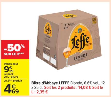 Bière d'Abbaye LEFFE Blonde