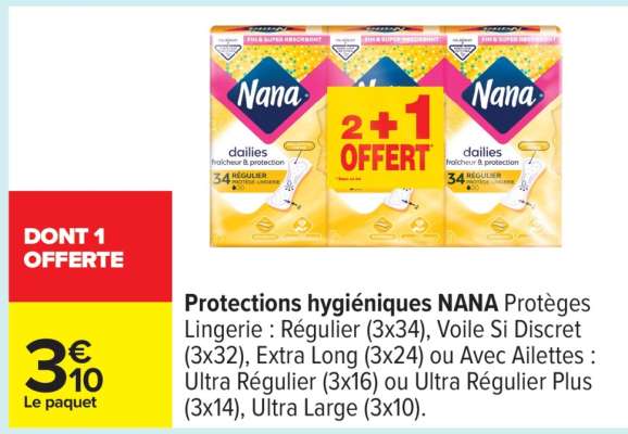 Protections hygiéniques NANA