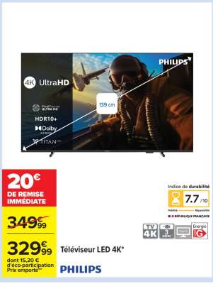 PHILIPS Téléviseur LED 4K*