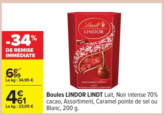 Boules Lindor Lindt