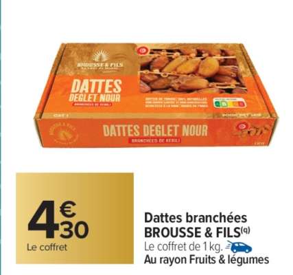 Dattes branchées BROUSSE & FILS
