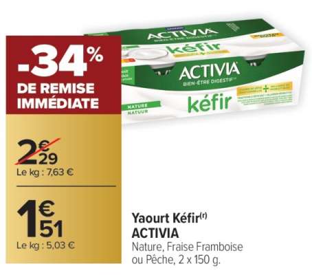 Yaourt Kéfir ACTIVIA