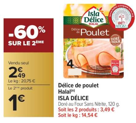 Délice de poulet Halal