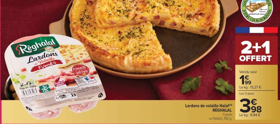 Lardons de volaille Halal® RÉGHALAL