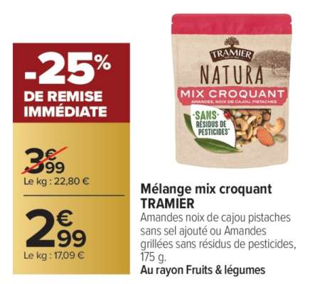Mélange mix croquant TRAMIER