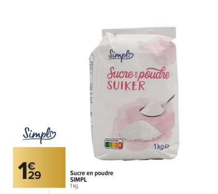 Sucre en poudre SIMPL