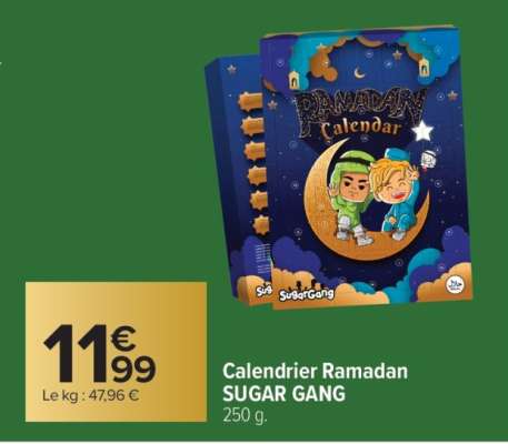 Calendrier Ramadan SUGAR GANG
