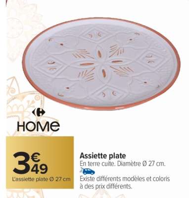 Assiette plate