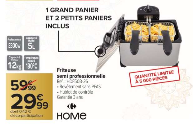 FRITEUSE SEMI-PROFESSIONNELLE