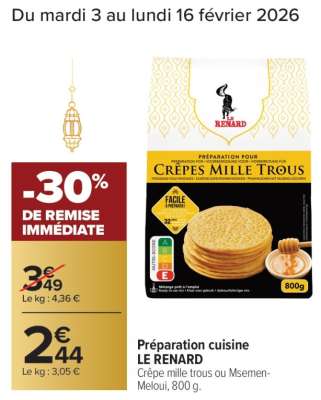 Préparation cuisine LE RENARD