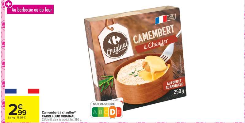 Camembert à chauffer CARREFOUR ORIGINAL