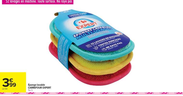 Éponge lavable