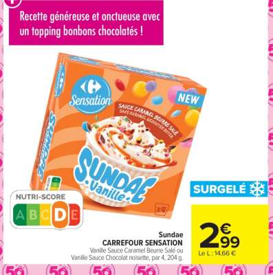Sundae CARREFOUR SENSATION