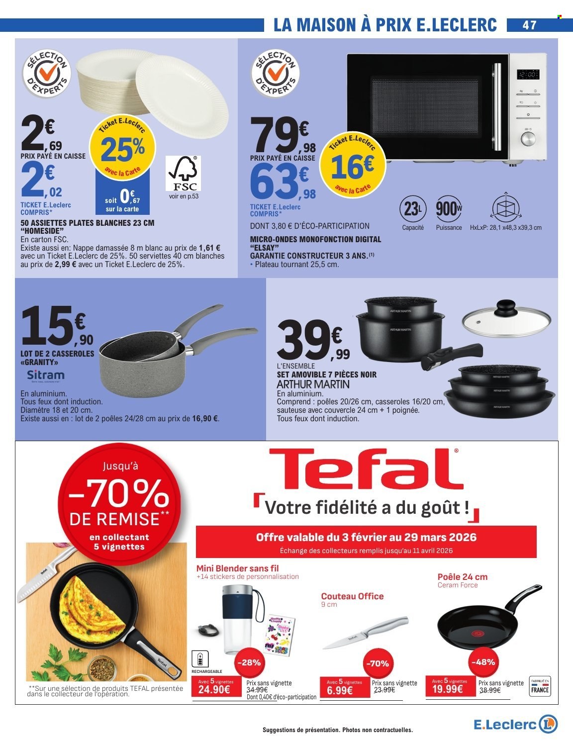 Catalogue E.Leclerc - 03/02/2026 - 14/02/2026. Page 47