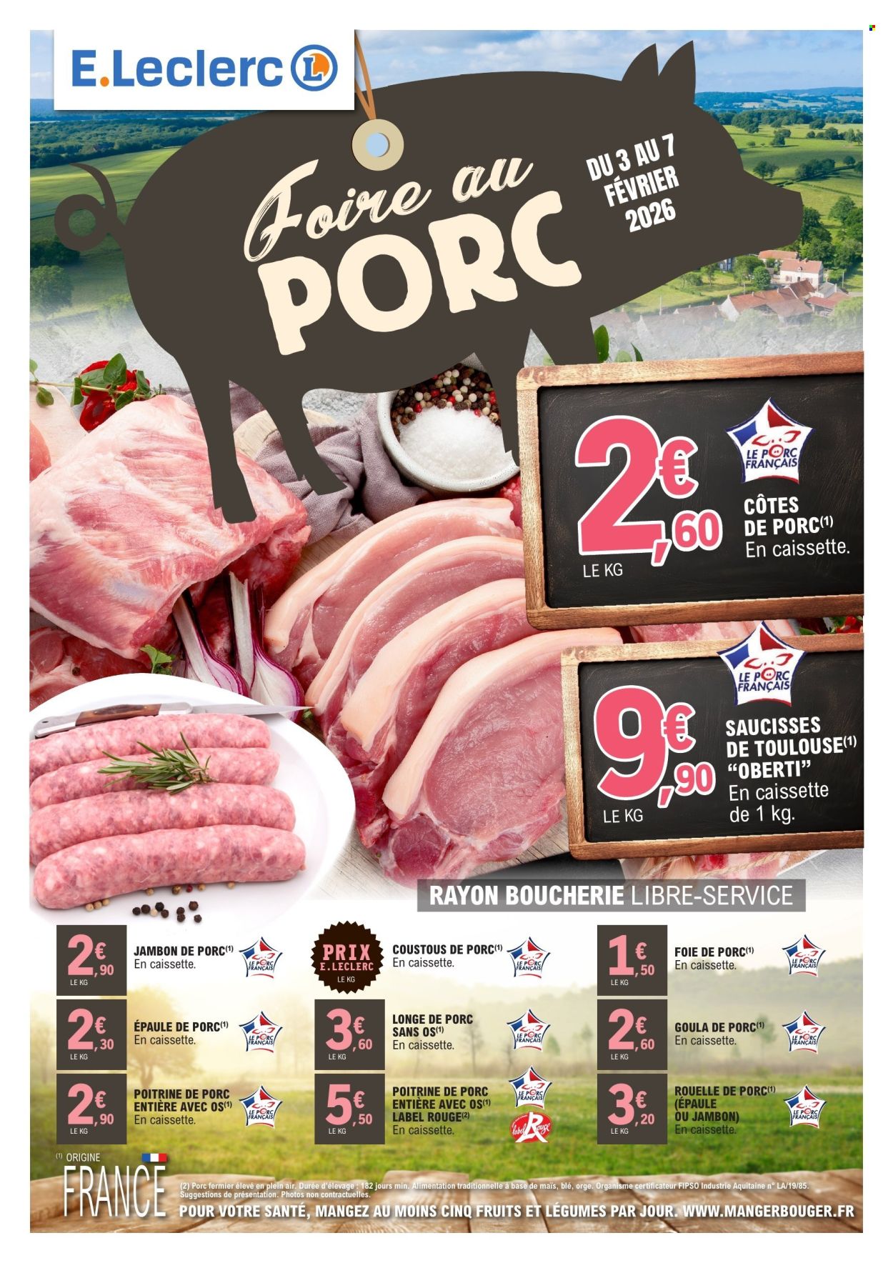 Catalogue E.Leclerc - 03/02/2026 - 07/02/2026. Page 1