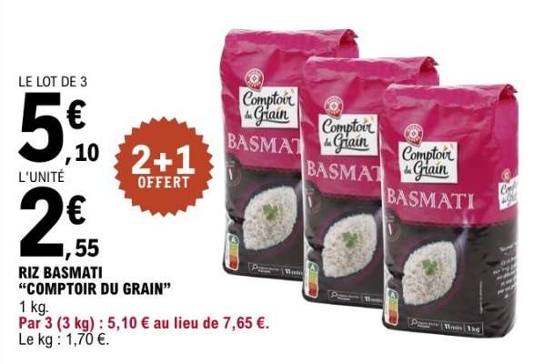 Riz Basmati 'Comptoir du Grain'