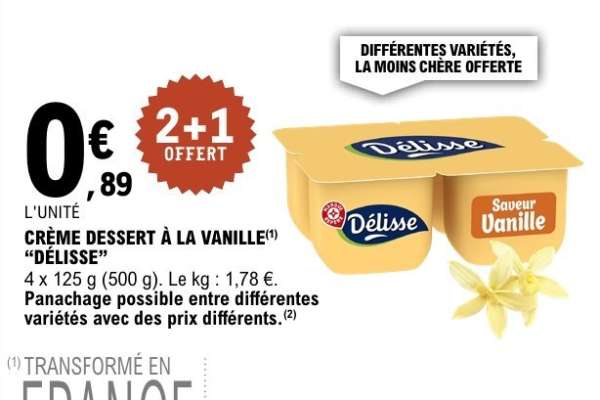CRÈME DESSERT À LA VANILLE “DÉLISSE”