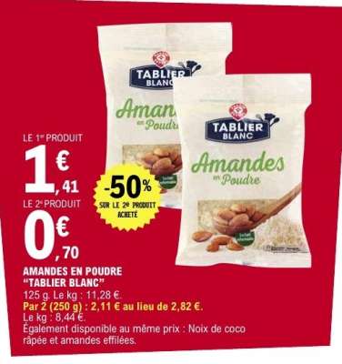 Amandes en poudre "Tablier Blanc"