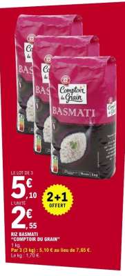 Riz Basmati 'Comptoir du Grain'