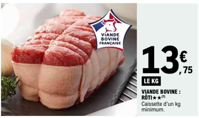 Viande Bovine : Rôti**