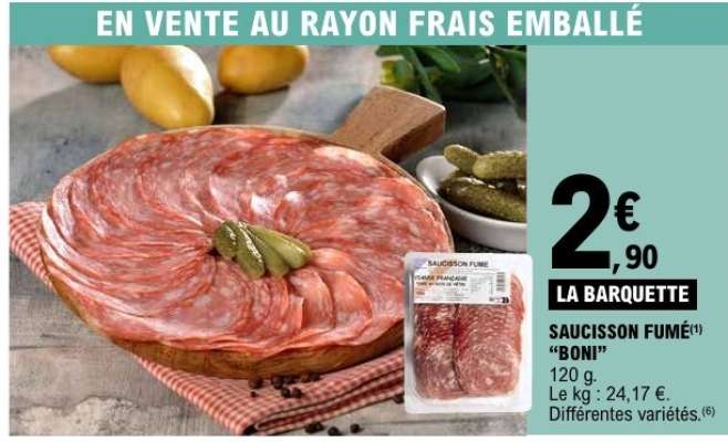 SAUCISSON FUMÉ "BONI"