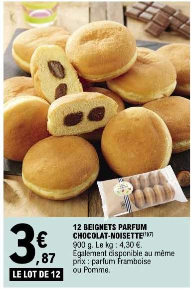 12 BEIGNETS PARFUM CHOCOLAT-NOISETTE