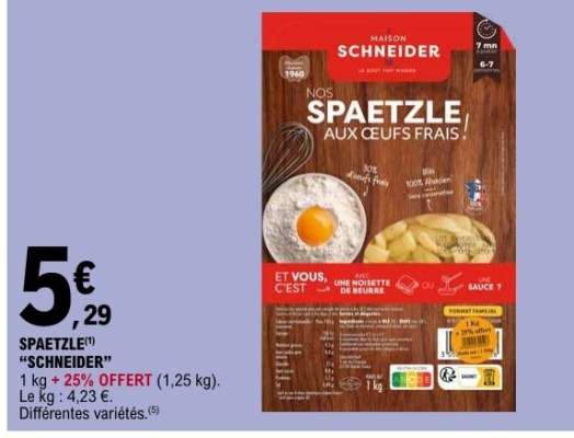 SPAETZLE “SCHNEIDER”