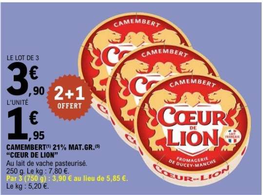 COEUR DE LION CAMEMBERT