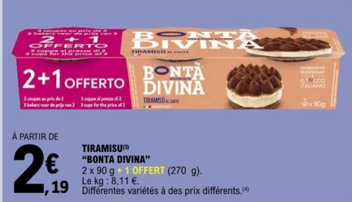 TIRAMISU "BONTA DIVINA"