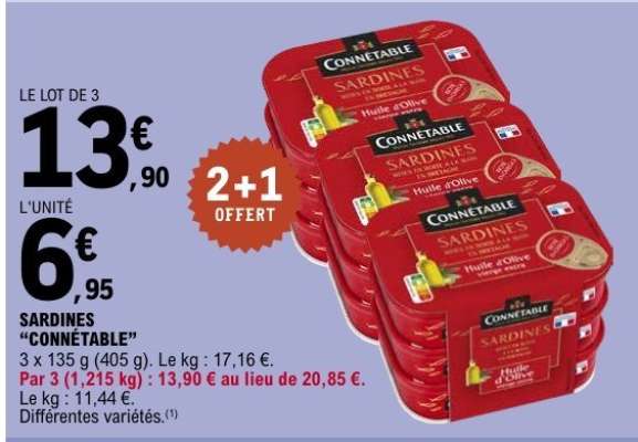 SARDINES “CONNÉTABLE”