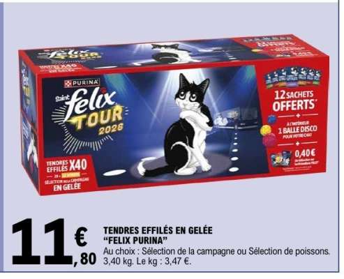 TENDRES EFFILÉS EN GELÉE “FELIX PURINA”