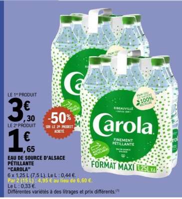 Eau de Source d'Alsace Pétillante 'Carola'