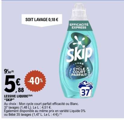 LESSIVE LIQUIDE "SKIP"