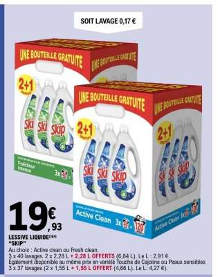 LESSIVE LIQUIDE "SKIP"