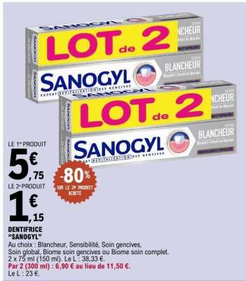 Dentifrice Sanogyl