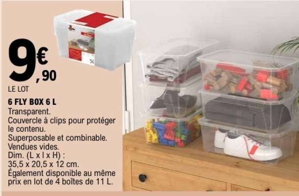 6 FLY BOX 6 L