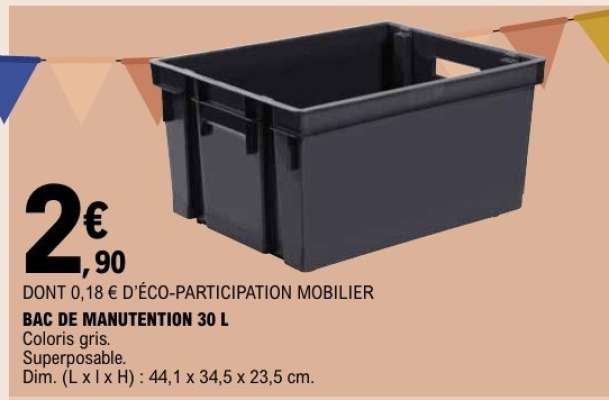 BAC DE MANUTENTION 30 L