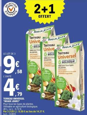 TERREAU UNIVERSEL 'BEAUX JOURS'