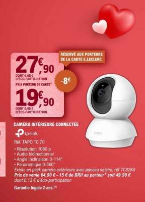 CAMÉRA INTÉRIEURE CONNECTÉE