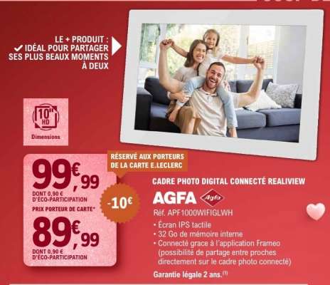 CADRE PHOTO DIGITAL CONNECTÉ REALVIEW