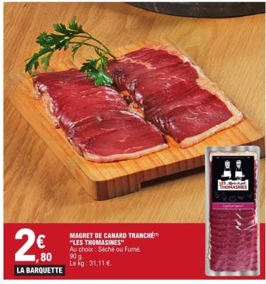 MAGRET DE CANARD TRANCHÉ “LES THOMASINES”