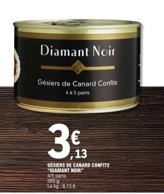 GÉSIERS DE CANARD CONFITS “DIAMANT NOIR”