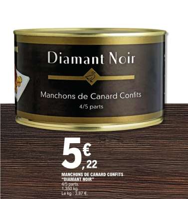 Manchons de Canard Confits 'Diamant Noir'