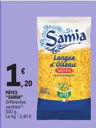 PÂTES “SAMIA”