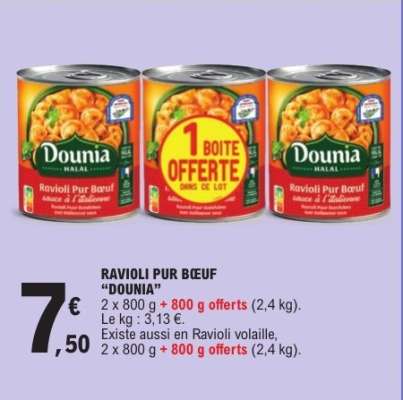 RAVIOLI PUR BŒUF “DOUNIA”