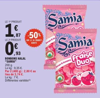 Bonbons Halal 'Samia'