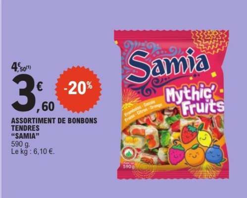 ASSORTIMENT DE BONBONS TENDRES “SAMIA”